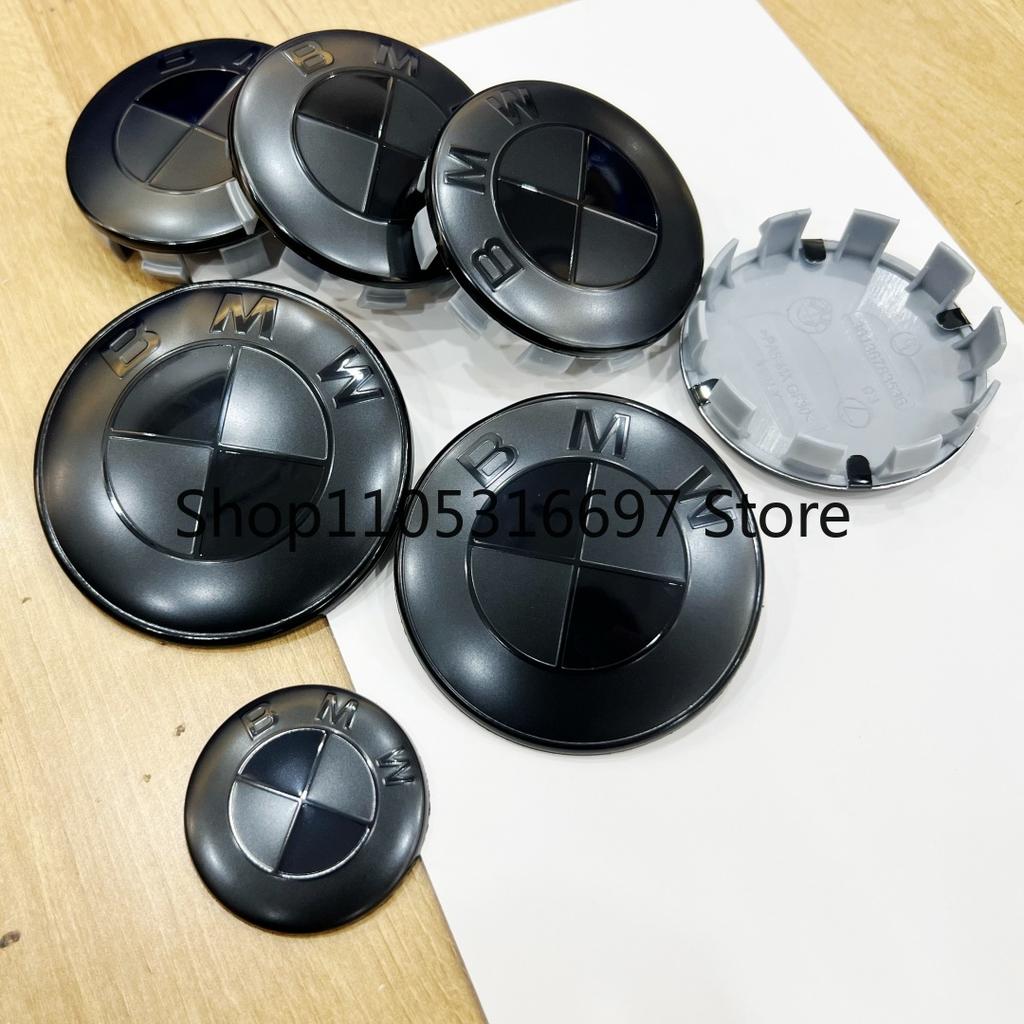 For BMW 5G31The new matte black badge is suitable for BMW 2 3 5 Series x1 x3 x5 x6 modified black splicing front and rear wheel hub covers.