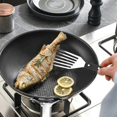 Kızartılmış Balık Spatulası Krep Çevirici Paslanmaz Çelik Pişirme Spatulası Kaymaz Saplı Ergonomik Barbekü Kazıyıcı Biftek Çevirici Mutfak Aleti