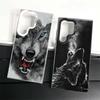 Měsíc vlk Zvíře Měkký kryt na telefon pro Samsung Galaxy S24 S25 FE S26 Edge S23 Ultra S22 Plus S21 + Nárazuvzdorný kryt Zadní skořepina