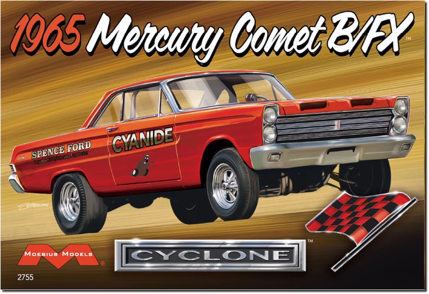

Moebius Scale 1965 Mercury Comet Plastic Model Kit MOE2755 1/25 B/FX (Car)