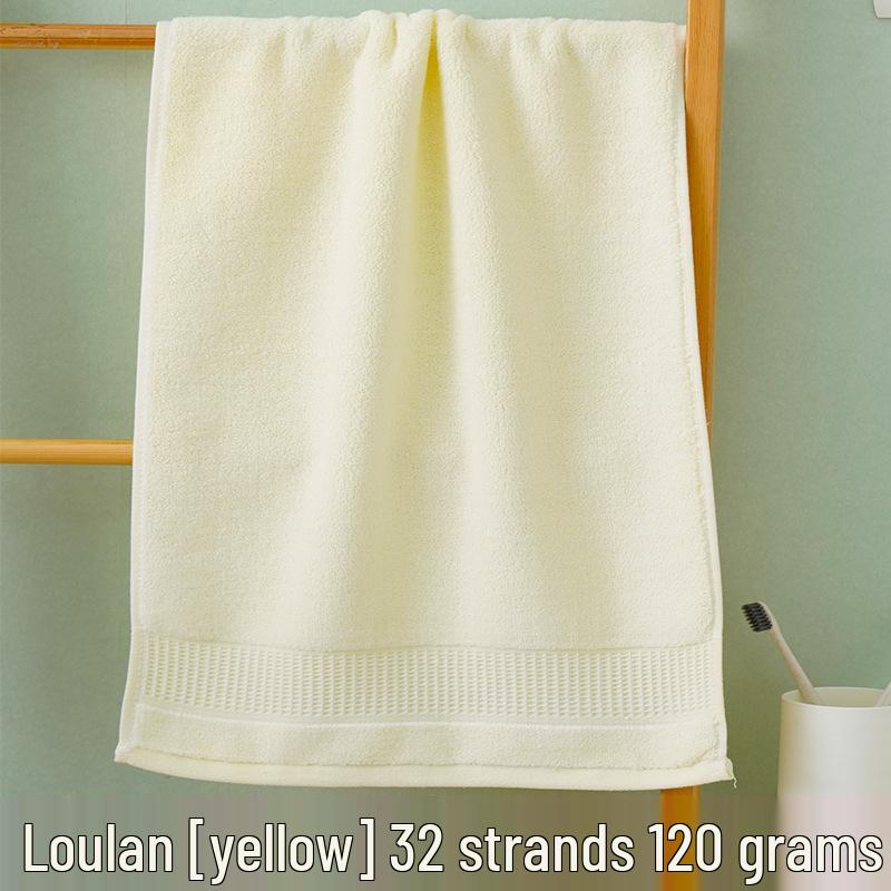 Thick Absorbent Pure Cotton Face Towel with Embroidered Logo for Adults