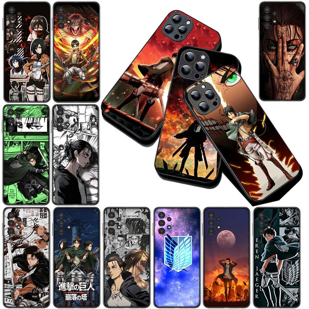 Cover for Motorola Moto G55 G45 G75 G85 G35 Edge 50 30 Fusion 40 NEO Ultra Pro Phone Case Comics Attack on titan levi Eren