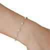 Simple Elegant Simulated Zircon Bracelet Beads Chain for Womens Goth Chain On The Hand Charm Zircon New Style Creative Bracelet
