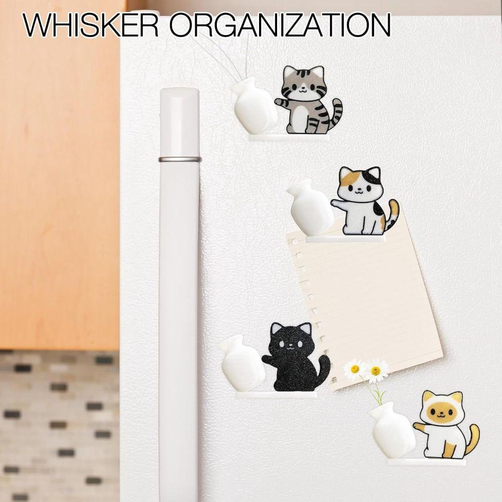 Creative Cat Refrigerator Magnet Acrylic Pet Hair Collector  Fur Collector