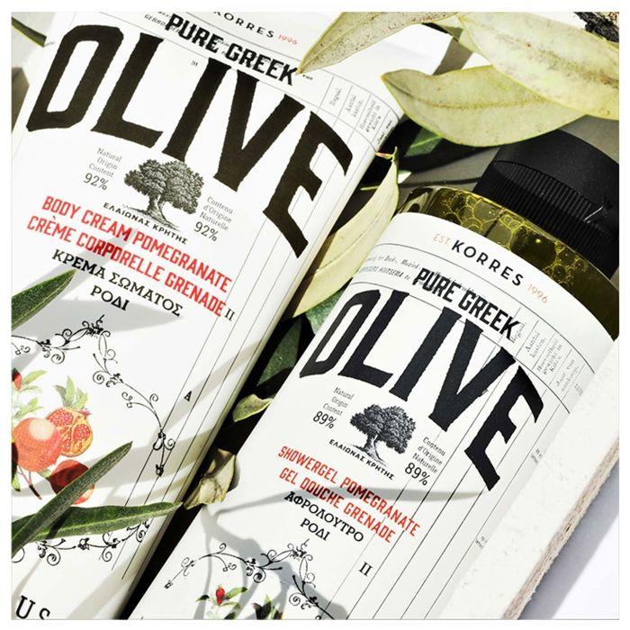 Lait Corps - Korres - Olive & Grenade - 200ml - Vegan - Hydratant et Nourrissant