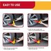 Stainless steel heavy duty tire lock. Nine-hole adjustable. Fits cars trucks RVs trailers bikes motorcycles. Thread Lock3
