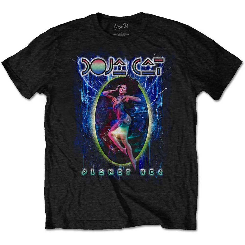 Men s Doja Cat Planet Her Slim Fit T-shirt Medium Black S