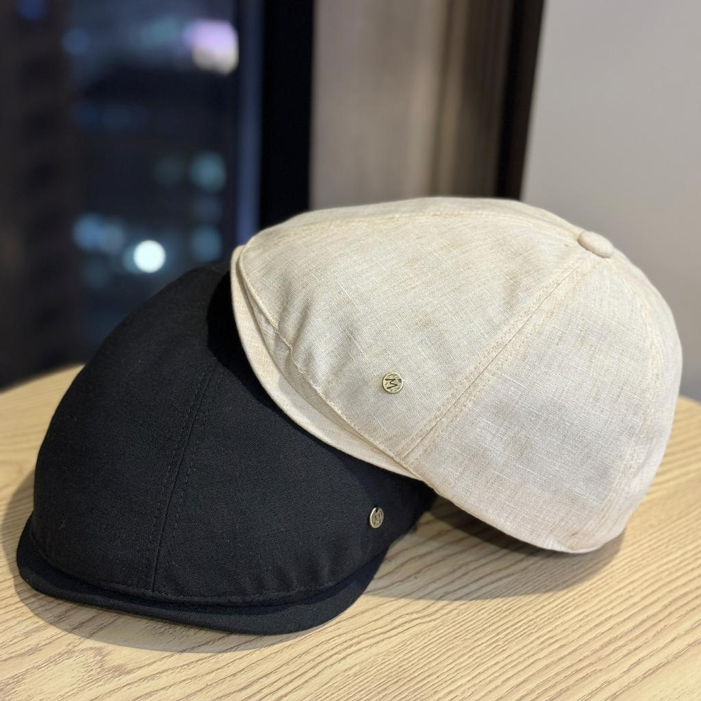Korean-style Cotton Cap, Simple Solid Color Versatile Newsboy Hat, Spring-summer Vintage Temperament Duckbill Cap, Artist Hat for Women