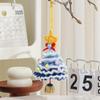 Cross-border Plush & Yarn Crochet Christmas Ornaments, Small Tree Decor & Car Pendants