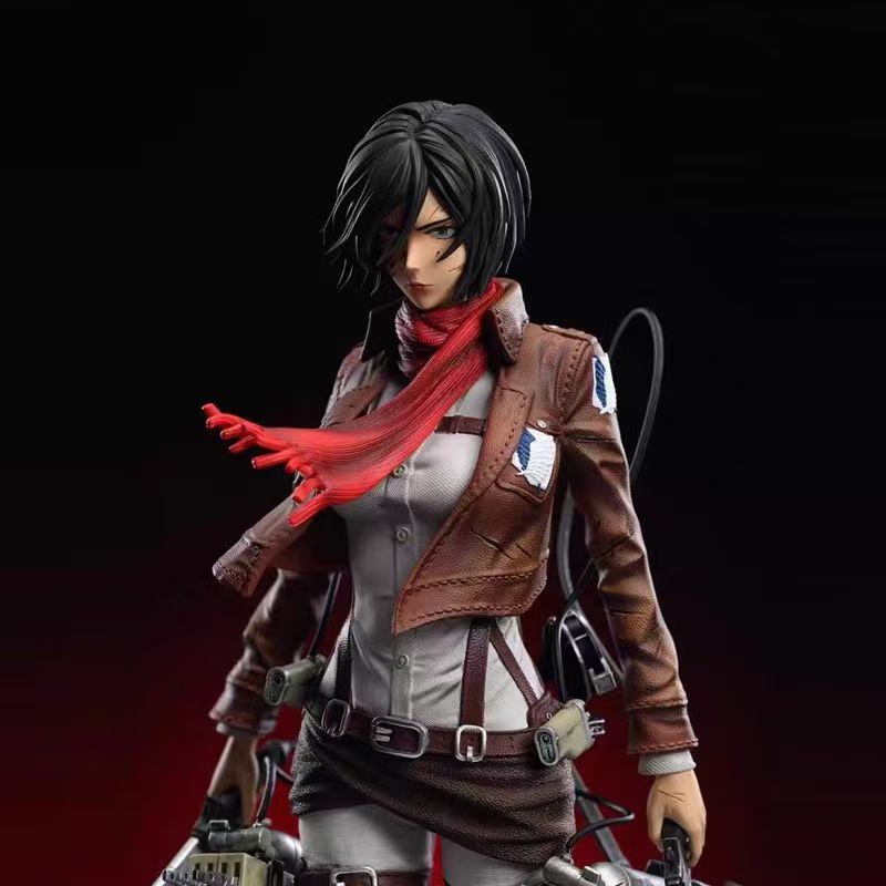 Angriff auf Titan: Mikasa Anime und trendige Spielzeuge können sich 11,41 Zoll/29 cm PVC Favoriten Attack on Table Aufbau anime heiß Spielzeug Geschenk bewegen