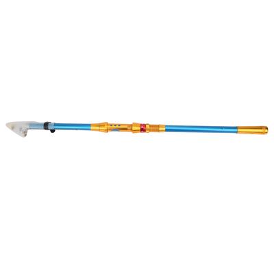 1,8m Angelrute Outdoor Glasfaser Teleskopische Wurfangelrute mit Metall-Rollenhalter