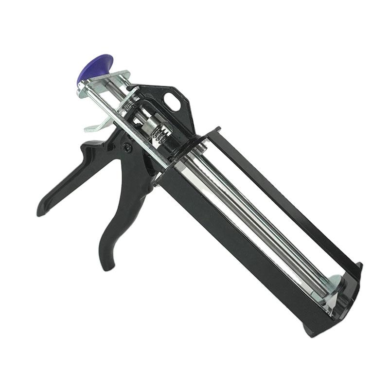 DM 250ML 10:1 Dual Tube Caulking Gun Manual Tool Epoxy Caulking Gun Push-Type Industrial Gun