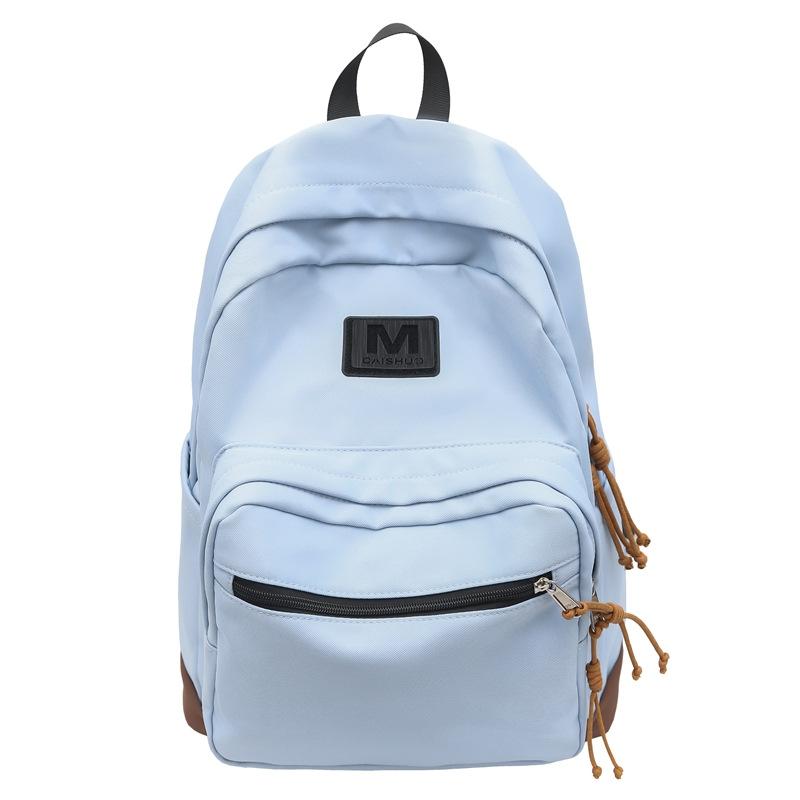 New Backpack for Men's Simple Large Capacity Travel Backpack for Women Casual Japanese Junior High School Students High School Students School Bag