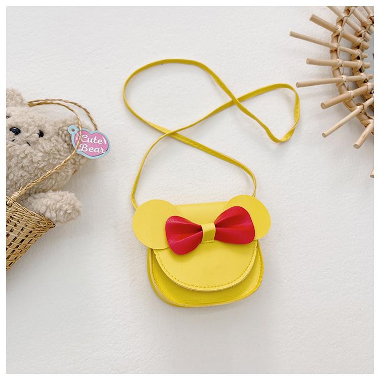 Cartoon Cute Bow Bow Tie Design Messenger Bag New Children's Change Bag Versatile Little Princess Backpack