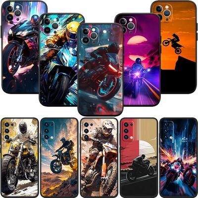 CJ81 Motorcycle Racing Soft Shell Phone Case for Xiaomi Poco C40 C50 C51 C55 C65 C71 C75 F3 F5 F6 F7 M2 M3 Pro Ultra