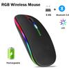 2.4GHz Wireless Bluetooth Mouse With USB Rechargeable RGB Gaming Mouse for Computer Laptop PC Macbook Gamer Mouse Dropshipping