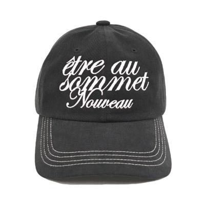 BEING AT THE TOP romantisches Logo Baseballkappe_Schwarz_24ss