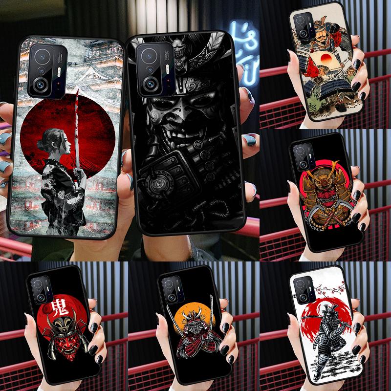 Japanese Samurai Warrior Case For Xiaomi POCO X7 Pro X3 X5 X6 F3 F5 F6 M6 Pro 11T 12T 13T 14T Pro 13 14 Ultra Cover