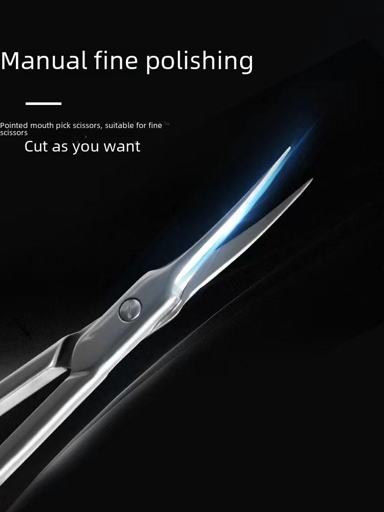 Stainless Steel Curved Cuticle Scissors for Nail Salons