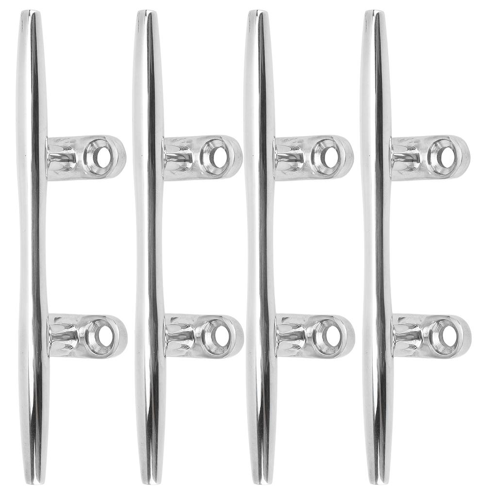 4Pcs Boat Mooring Cleat Sturdy Stainless Steel Dock Cleats for Marine Yachts Inflatable Yachts