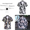 Stylish Men Holiday Short Sleeve T-shirt With Vibrant Hawaiian Floral Patterns