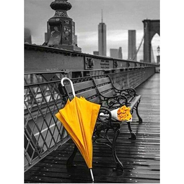 DIY 5D diamentowe malowanie pełne okrągłe/kwadratowe wiertło miasto ulica diamentowe hafty krajobraz mozaika ze strasami zdjęcia Home Decor