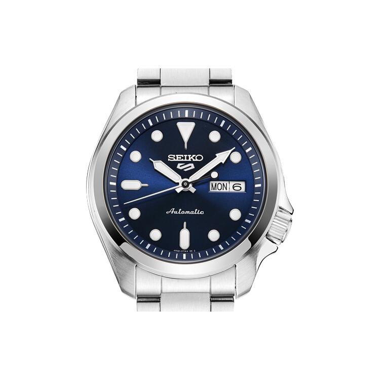 Seiko Mechanical Movement Stainless Steel Strap Watch Men's Watches Black Dial SRPE53K1