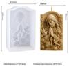 Silicone Resin Casting Molds Cute Mary Girl Shape Easy Demold Food Grade for DIY Candle Chocolate Fondant Craft Making