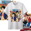 One Piece Anime Character Printing Oversized Cotton Tshirt Men and Women Comfortable Y2K Childrens Clothing Summer Tshirt