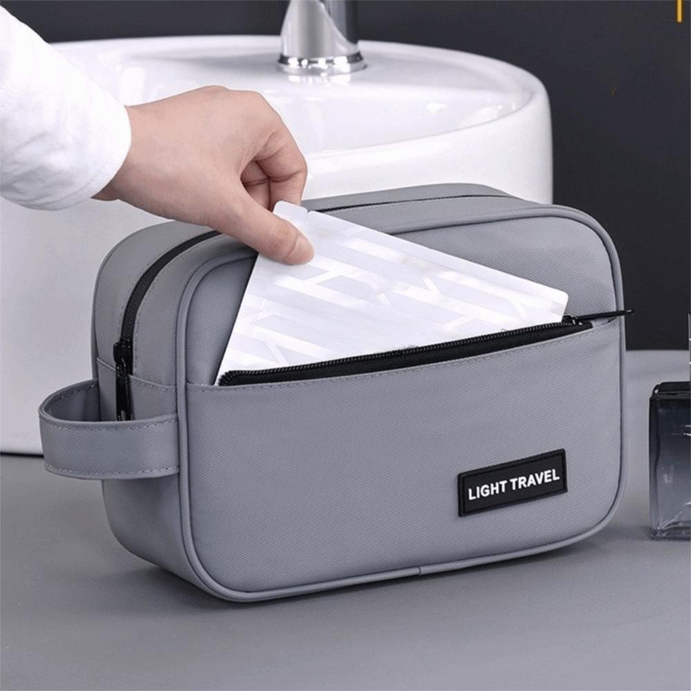 Handheld Men Cosmetic Bag Waterproof Makeup Bag Multifunctional Toiletry Bag  Skincare Storage Bag