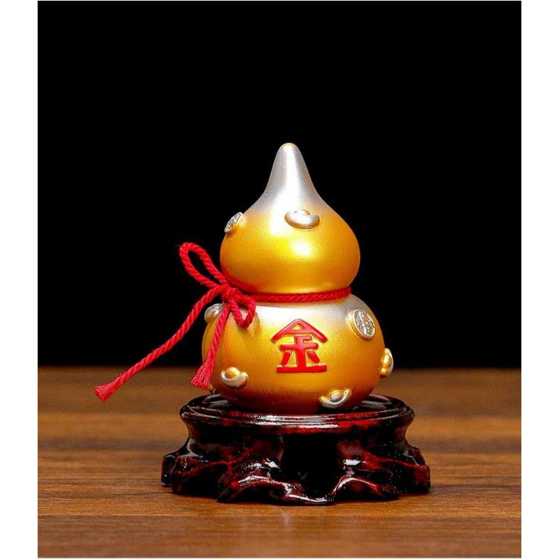 

Bring Wealth and Luck Photo Props Yin Yang Feng Shui with Tassel Home Decor Housewarming Gift Gourd Crafts Hanging Ornament золотой