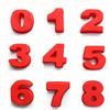 9 PCS Silicone Chocolate Mold Number Shaped Chocolate Baking Gadget Non-stick Silicone Mousse Mold Candy Mold DIY Moulds