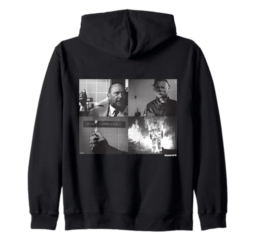 Halloween II Michael Myers and Dr. Loomis Fire Zip Hoodie
