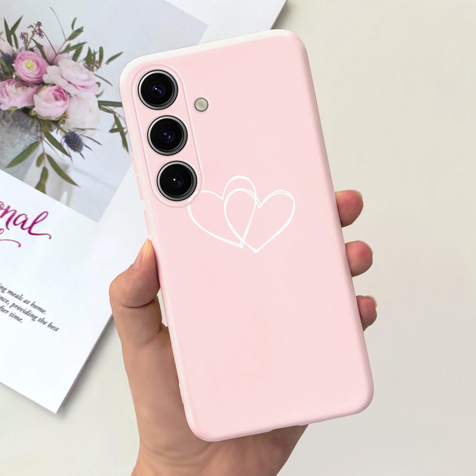 Pour Coque Samsung Galaxy S24 Pare-chocs Étui Samsung S24+ S24 Plus S24 Ultra Téléphone Coques Étui Jelly Fille Fleur Papillon Étui Souple