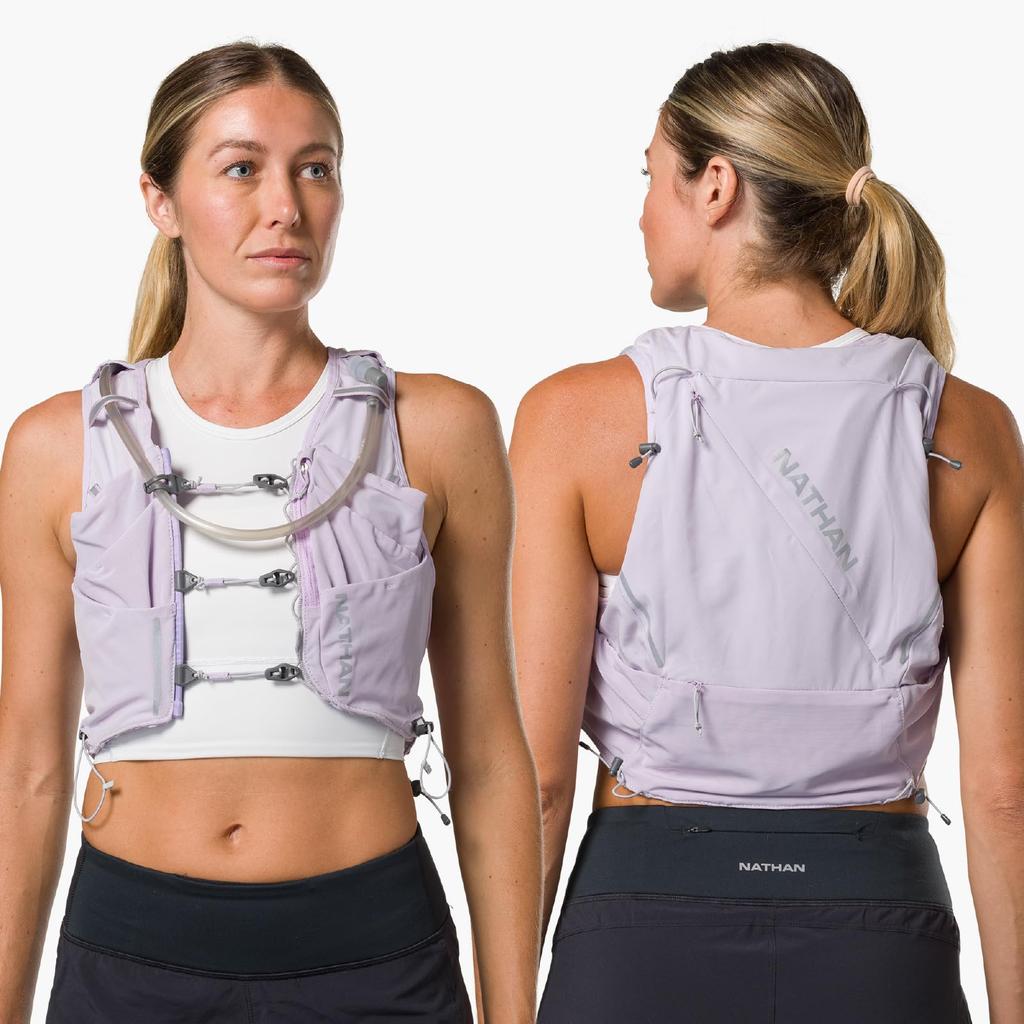 NATHAN Hydration Bag NS30670 J Women's Pinnacle Pro 12L Lilac BreezeSilver XS Trail Running