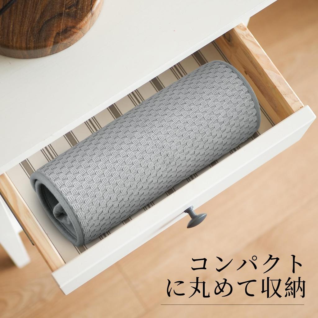 Dish Drying Kitchen Dish Drying Rollable Storage Mat with Shelf Machine Washable Mat, Quick-Drying Absorbent, 30x45cm, Mat, Loops, Over-Sink, Sheet,