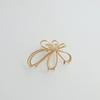 Linlever Thin Round Women's Silver Minimal Knot Hair Clip