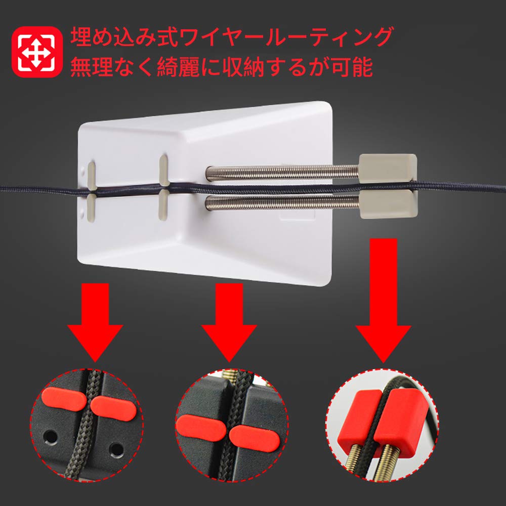 Hotline Games Mouse Bungee Gaming Mouse Cord Management Bungee Mouse Cord Holder for Thick Cables Japanese Distributor [Official Warranty] (White)