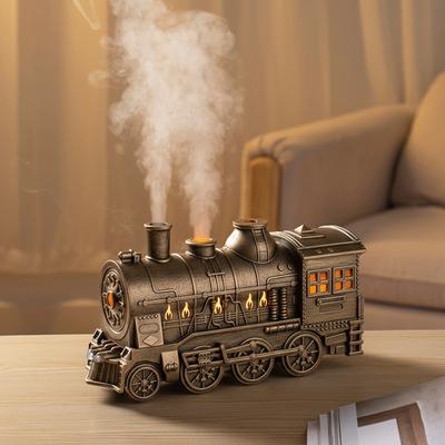 Dampflokomotive Diffusor 300ml - Ultraschall Kaltnebel Aroma Ätherische Öle Diffusoren & Aromatherapie Luftbefeuchter, 2 Lichter & Modi