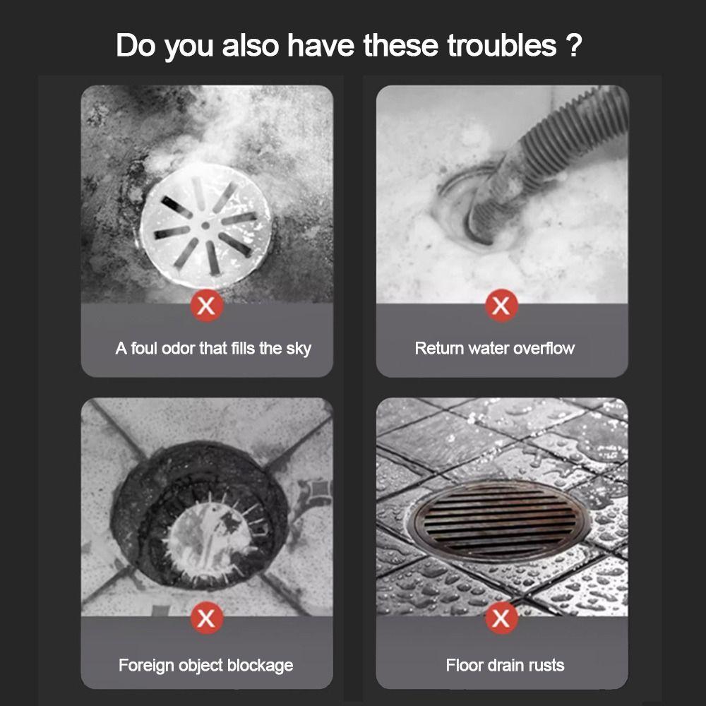 Seal Stopper Drain Cover Square Basin Drain Filter  Old Floor Drains Remodeling Accessory