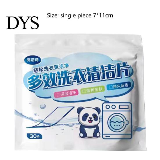 Bathroom 30Pcs Washing Sheet Fragrant Multifunctional Cream High Efficiency Fresh Scent Laundry for
