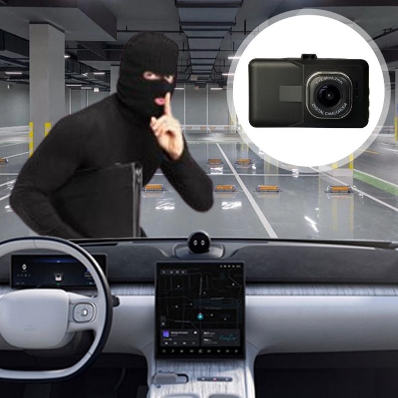 Car Dashboard Camera Front and Rear Full 1080P with 3" IPS Display, 170° Wide View, Night Viewing,Continuous Recording