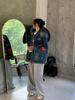 Trendy Unisex Butterfly Washed Denim Jacket - Spring/Autumn Casual Loose Fit