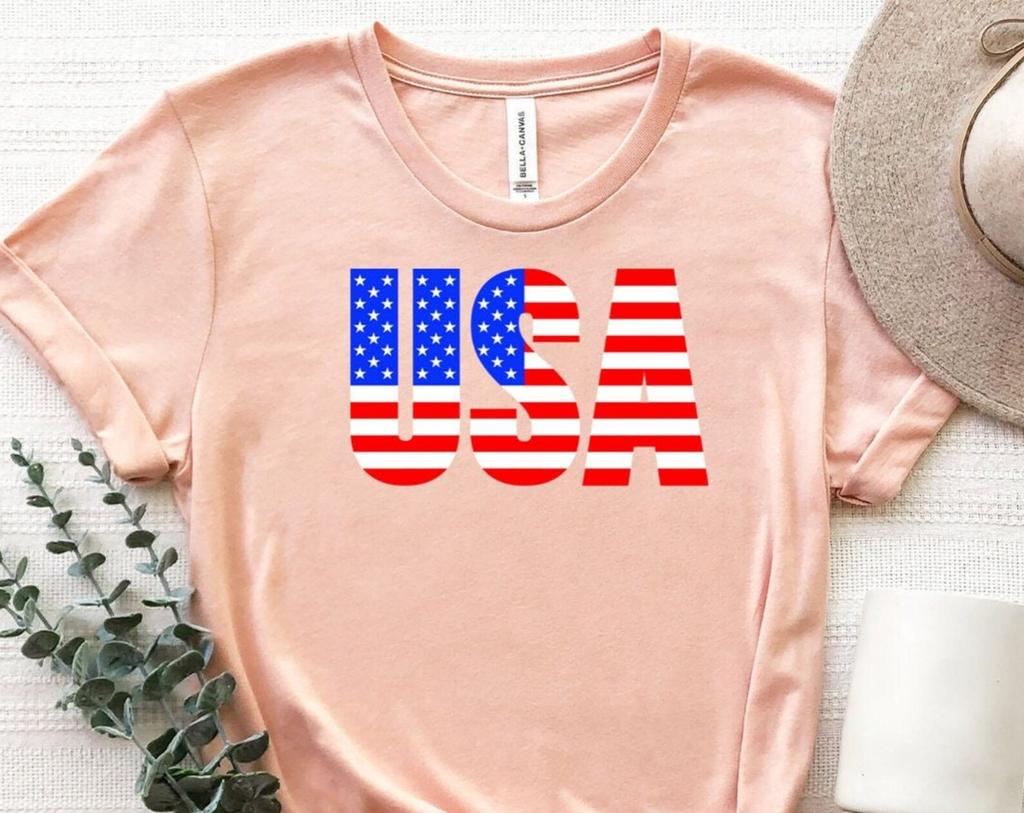Usa Flag Shirt, American Flag Shirt, Usa T-Shirt, Patriotic Shirt, 4th Of July Shirt, Fourth Of July Tee, Independence Day T-Shirt, USA Tee