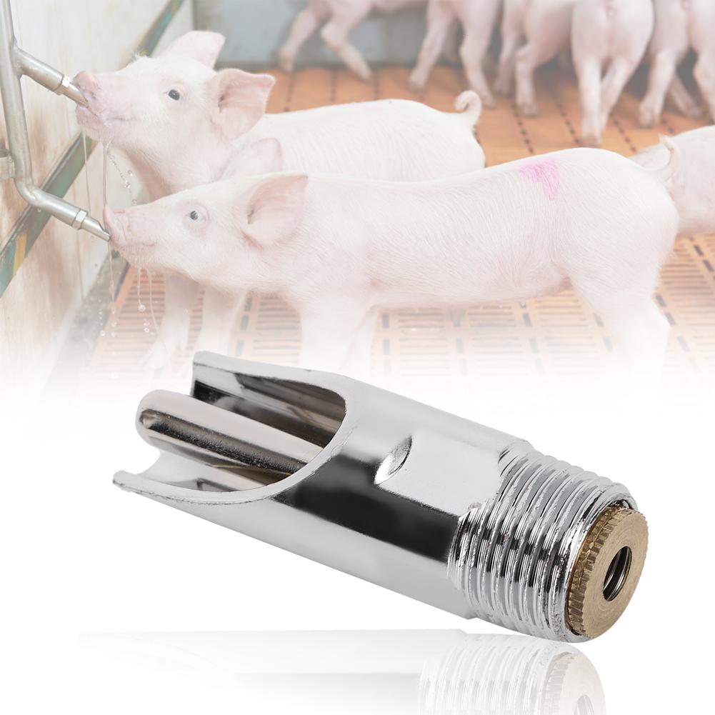

5Pcs Flat Automatic Pig Drinker Removable Livestock Drinking Tool Pigs Farm Equipment