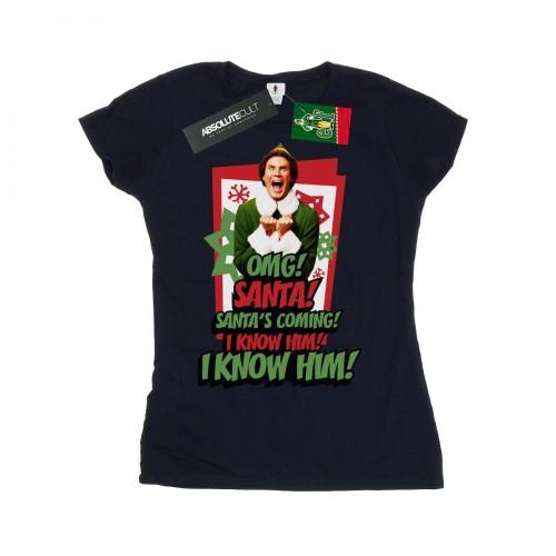 

Elf Womens/Ladies OMG Santa Cotton T-Shirt XXL білий