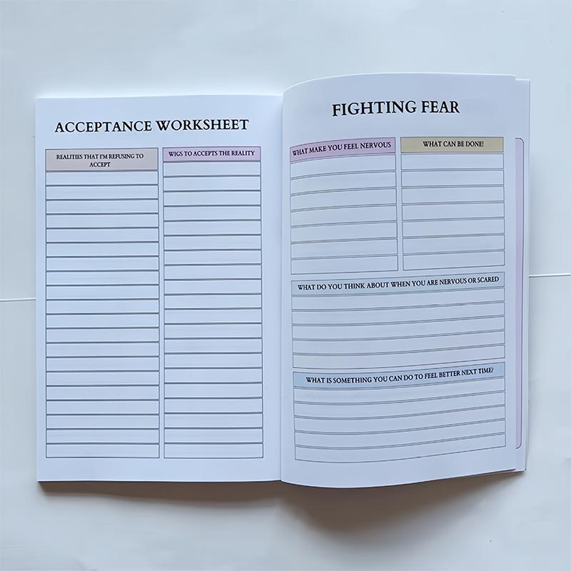 Psychological Healing Diary Unique Notebook Colorful Journal Mental Planner Wellness Gift Adults Therapeutic Mental Health