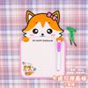 Cartoon Erasable Drawing Board Kids Graffiti Message Whiteboard Student Stationery Gift