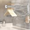 Foldable Clothes Hanger Storage Rack Wall-mounted Scalable Storage Racks New Balcony Drying Hook