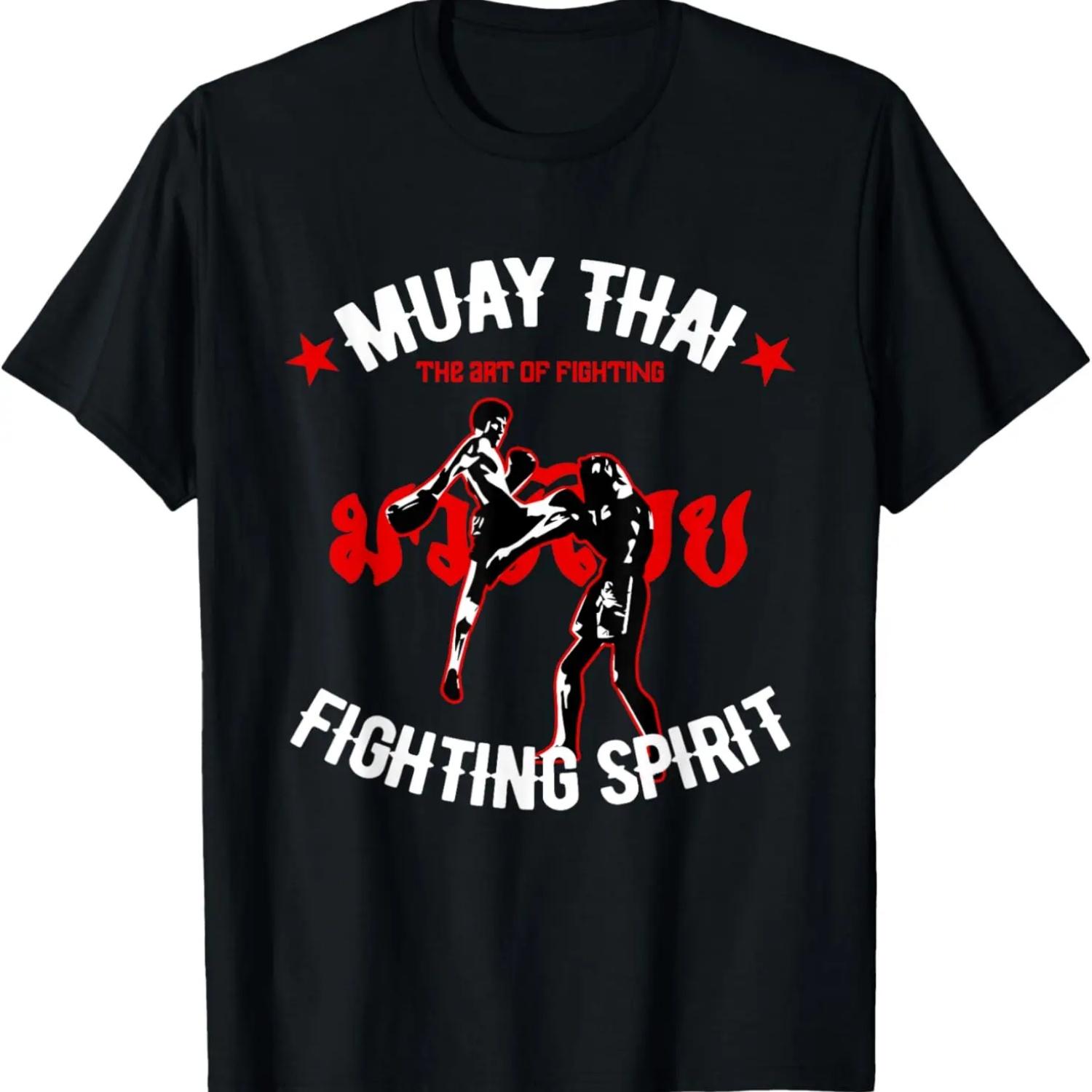 Муай-тай Искусство боя Кикбоксинг Ретро ММА Фитнес Студия Футболка S